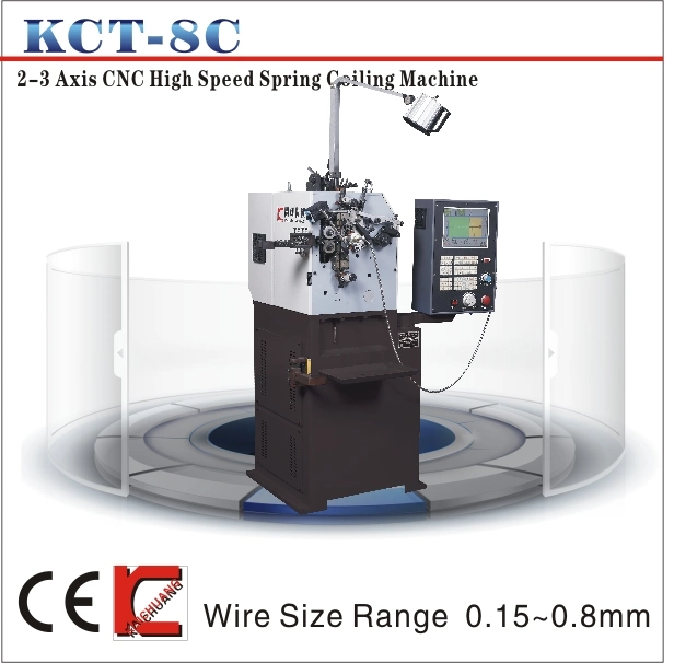 KCT-8C 0.1mm to 0.8mm CNC Compression Spring Coiling Machine & Torsion Spring Coiling Machine