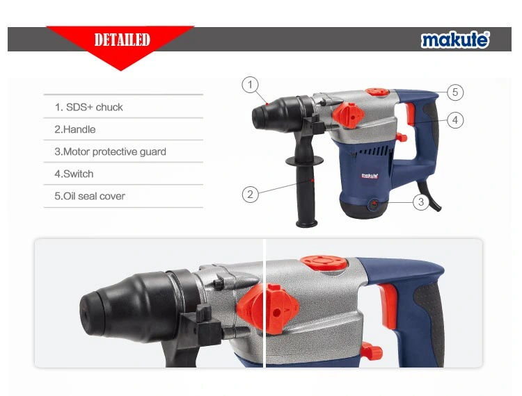 Breaker Rotary Claw Jack Hammer Drill with Drill Bit Spare Parts