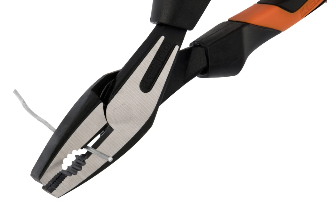 Kendo Best Sale Professional High Leverage CRV Combination Plier for Cutting 8