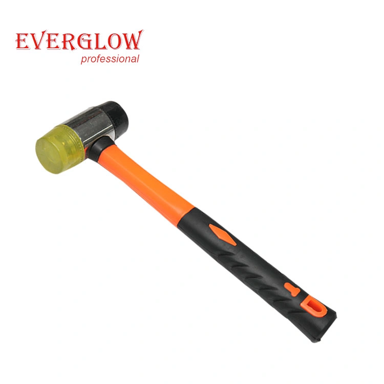 25cm Double Sided Rubber Mallet Hammer with Replacement Head