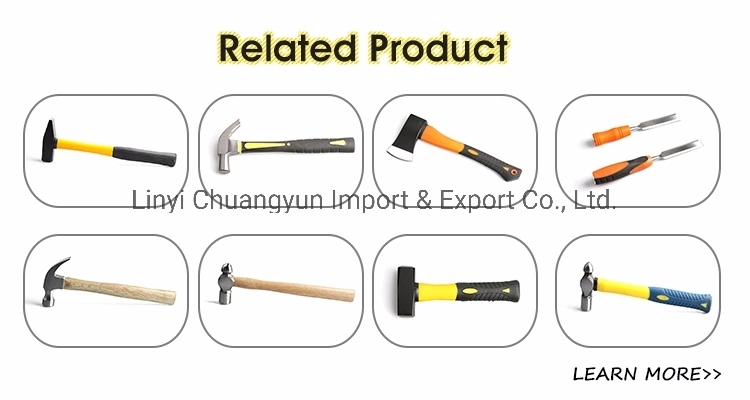 British Type Fiberglass Handle Claw Hammer